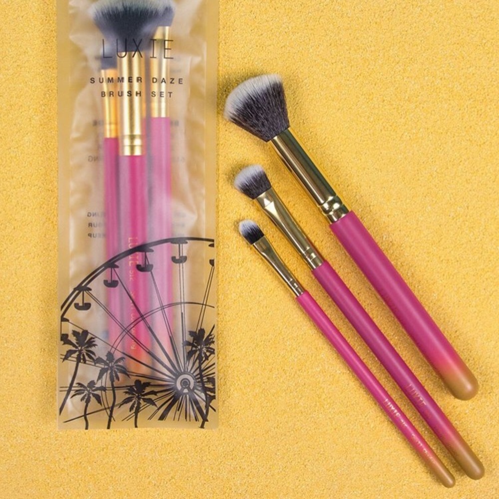 🆕Luxie Summer Daze 3 piece brush set NWT